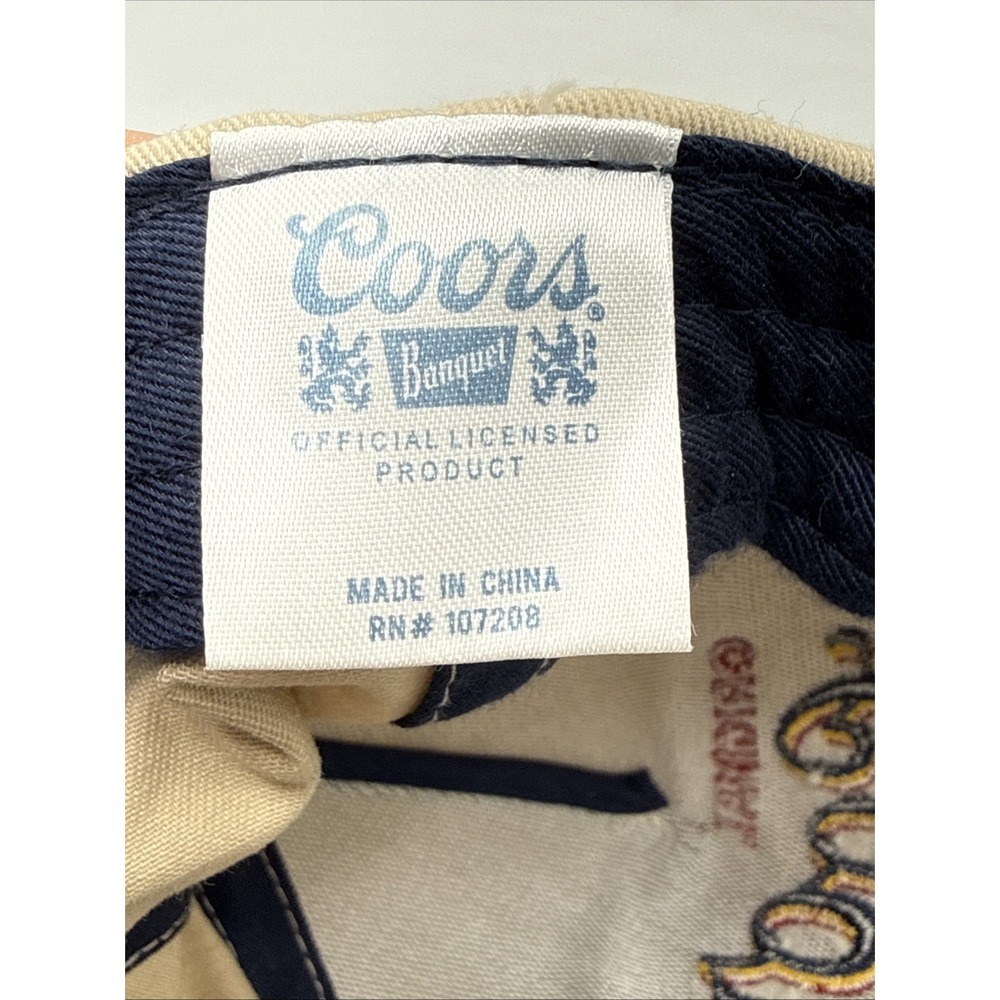 Coors Rodeo Cowboy Logo Embroidered Snapback Hat Multi-Color - Picture 4 of 6